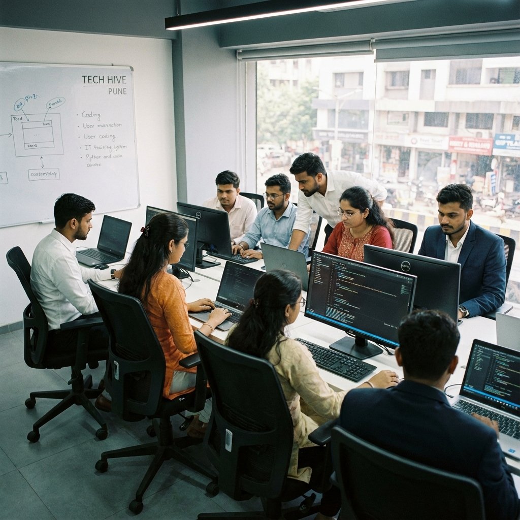 SourceKode learners in a classroom